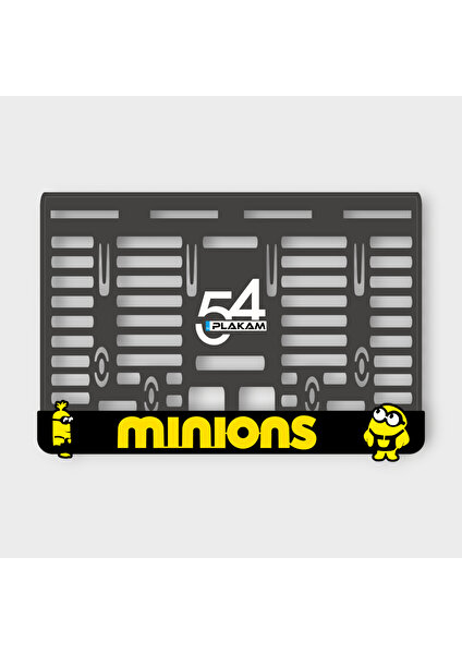 Minions 3D Kabartmalı Pleksi Motor Plakalığı