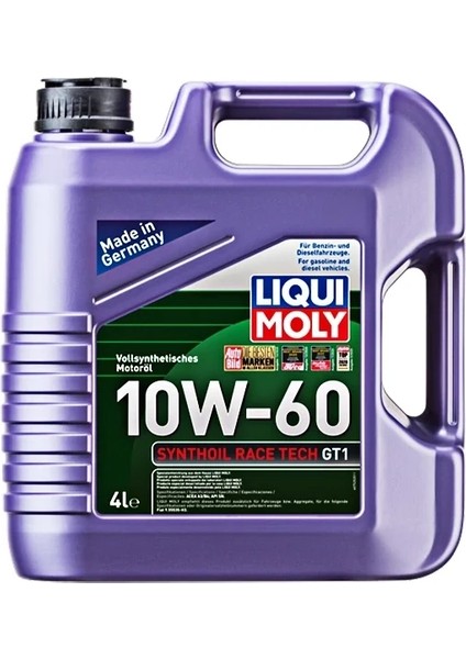 10W60 Synthoil Race Tech Gt1 4 Litre Motor Yağı 7535