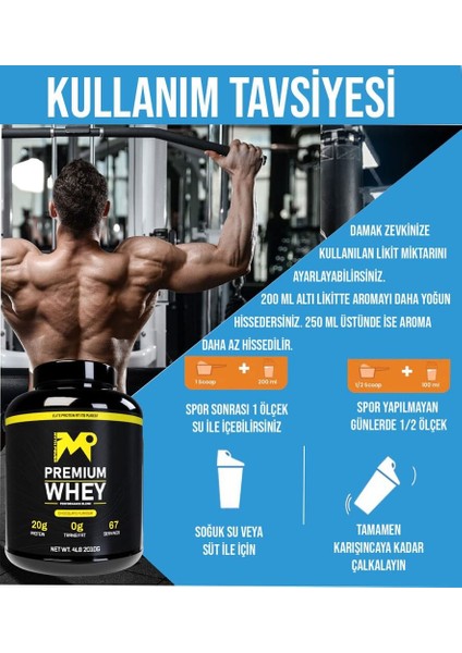 Premium Whey Protein Tozu 2010GR Çikolata 67 Servis (Protein Sentezi)+Shaker 600 ml