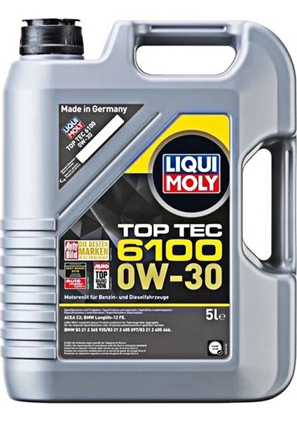 0W30 Top Tec 6100 5 Litre Motor Yağı 20779 fiyatları