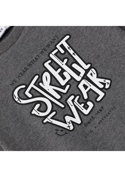 Erkek Çocuk Uzun Kol Ince Tişört - 16780 - Antrasit fiyatları