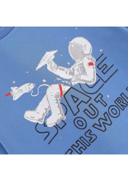 Erkek Çocuk Uzun Kol Ince Tişört - 15536 - Mavi fiyatları