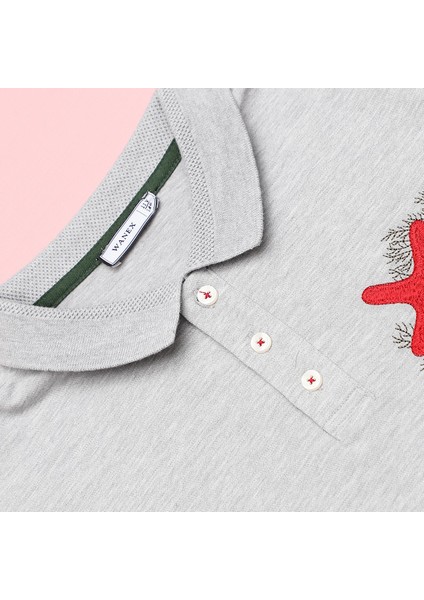 Erkek Çocuk Kısa Kollu Tişört - 16841 - Melanj fiyatları