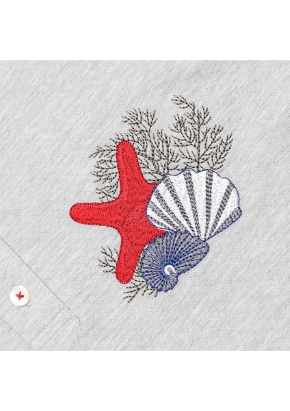 Erkek Çocuk Kısa Kollu Tişört - 16841 - Melanj modelleri