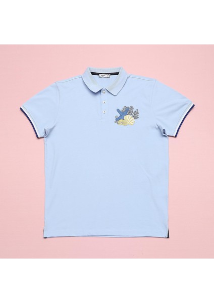 Erkek Çocuk Kısa Kollu Tişört - 16841 - Mavi
