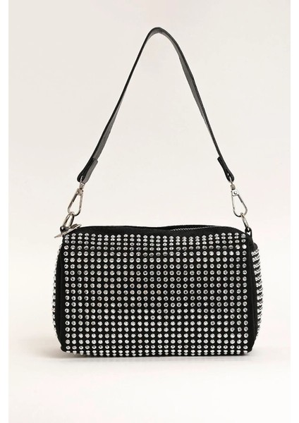 Moonlight-Mini Taşlı Kadın Omuz Askılı Çanta