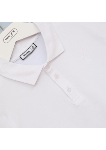 Erkek Çocuk Kısa Kollu Polo Yaka Okul Tişörtü - 16534 - Beyaz fiyatları