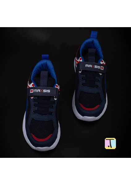 Saks Mavi Cırt Cırtlı Unisex Çocuk Spor Ayakkabı