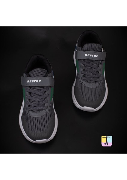 Füme Comfortable Iç Destekli Erkek Çocuk Sneaker