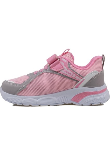Pembe Cırt Cırtlı Unisex Çocuk Spor Ayakkabı