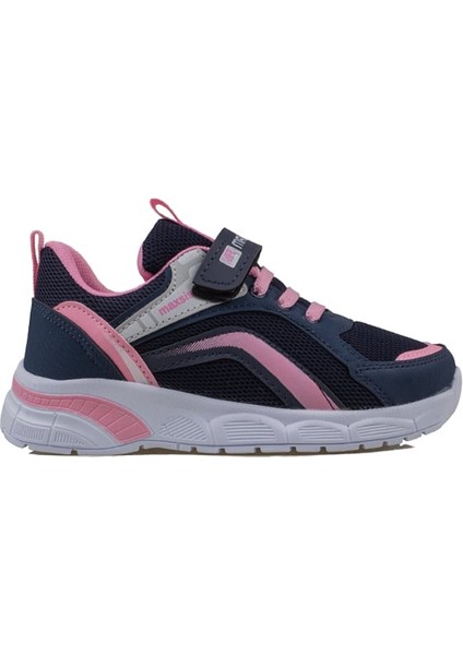 Lacivert Cırt Cırtlı Unisex Çocuk Spor Ayakkabı