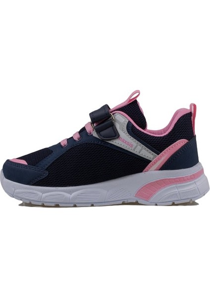 Lacivert Cırt Cırtlı Unisex Çocuk Spor Ayakkabı