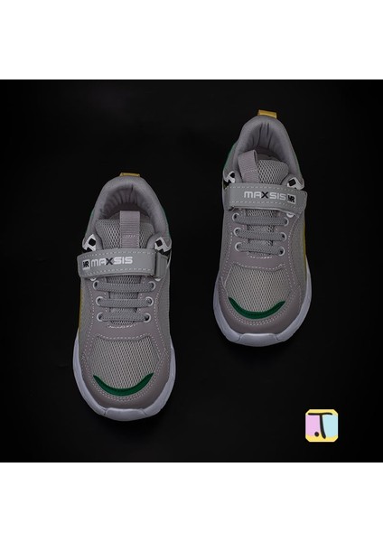 Sarı Cırt Cırtlı Unisex Çocuk Spor Ayakkabı