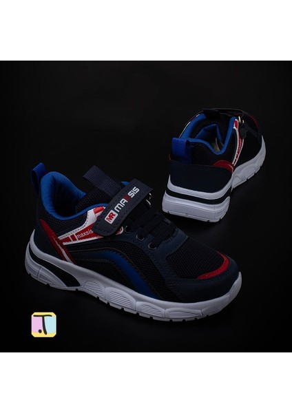Saks Mavi Cırt Cırtlı Unisex Çocuk Spor Ayakkabı