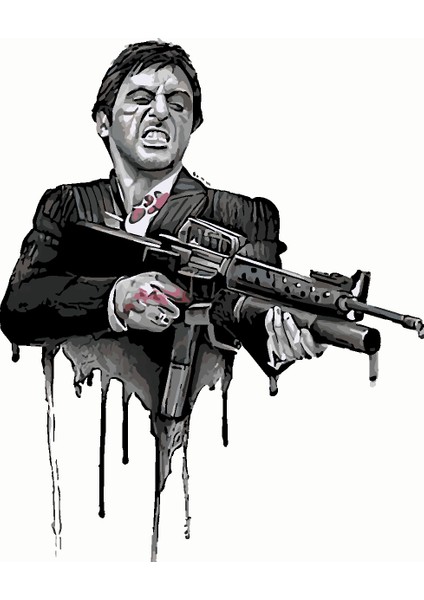 Scar Face Boyama Seti 40X50 cm (Tuvale Gerili)