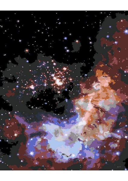 Sonsuz Evren Boyama Seti 40X50 cm (Tuvale Gerili)