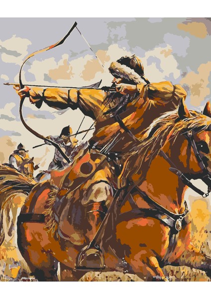 Türk Boyama Seti 40X50 cm (Tuvale Gerili)