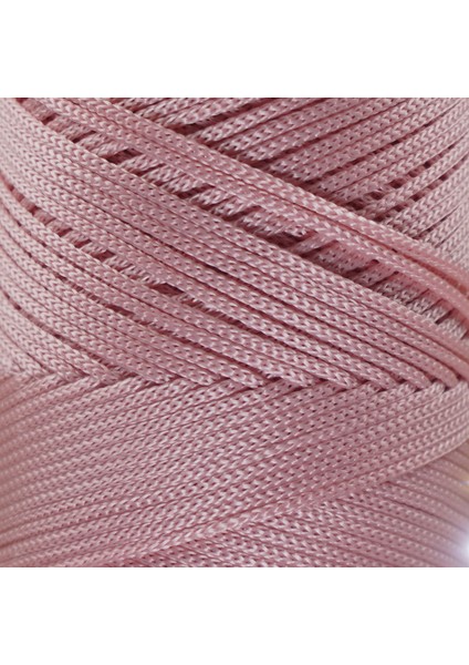 Premium 100 gr Polyester Makrome Ipi Pudra Pembe 2mm - 120 M Supla Ip ve Çanta Ipliği fiyatları