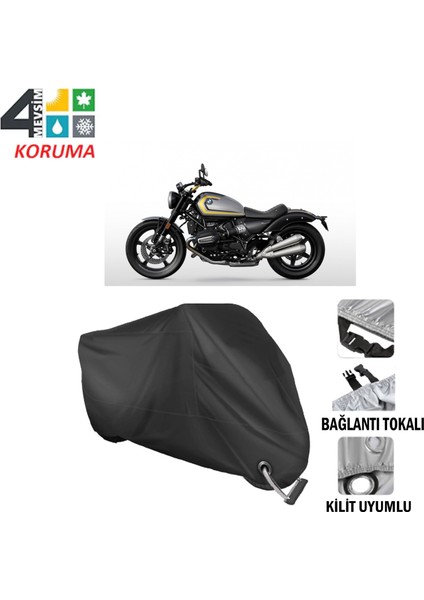 Bmw Yeni R 12 2024 Model Branda Motosiklet Brandası Bağlantı,kilit Uyumlu Siyah