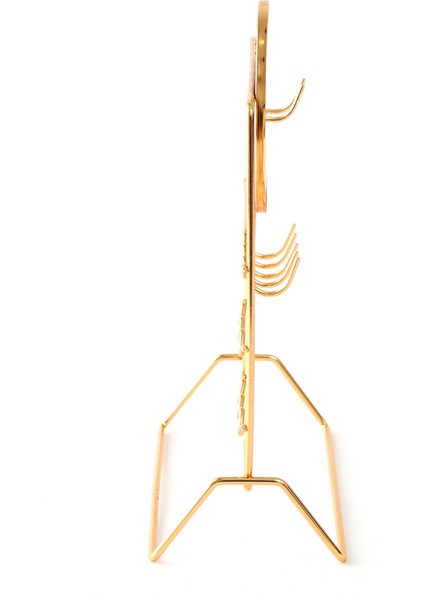 Aynalı Takı Askısı - Sarı - 19,5X27X10 cm