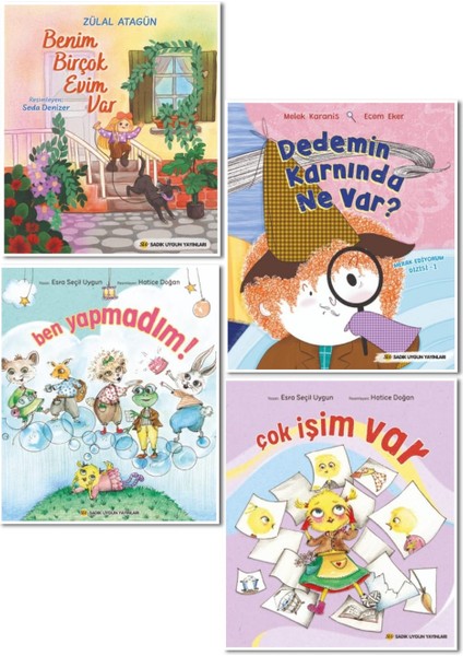 Benim Birçok Evim Var - Dedemin Karnında Ne Var? - Ben Yapmadım! - Çok İşim Var 4 Kitap