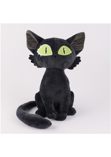 28CM Siyah Kedi Beyaz Kedi Peluş Oyuncak Suzuya Gezisi Çevre Birimi Sol Bakan Koltuğu Bakan Kedi (Yurt Dışından)