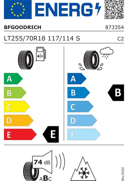 255/70 R18 117/114S Lrd Rbl All Terrain T/A Ko2 4 Mevsim Lastiği (Üretim Yılı:2024)