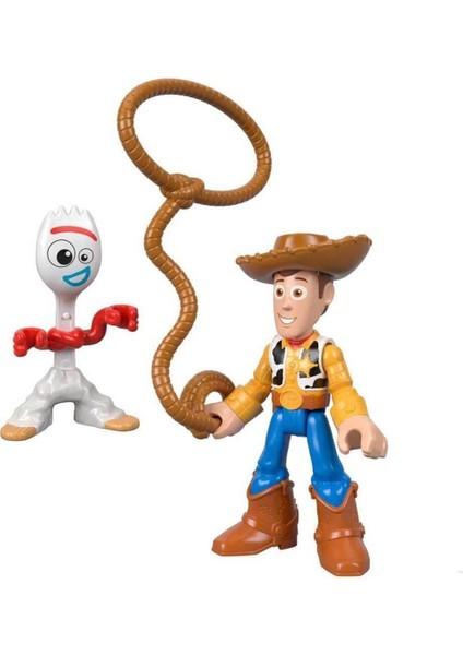 Toy Story 4 Ikili Figür Seti 8 Cm. - Forky- Woody
