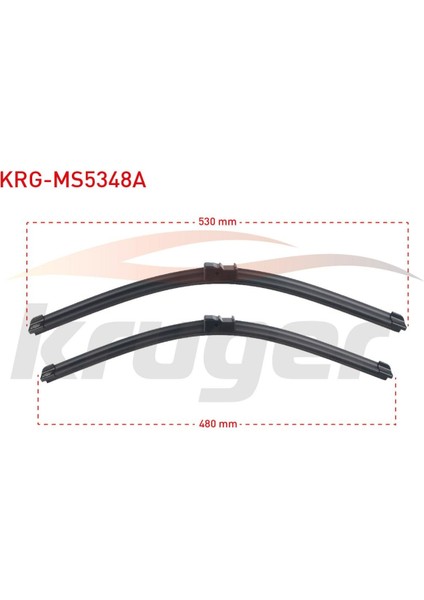 Arac Bazlı Sılecek Setı 530-480MM Vw Golf Iv / Polo (9n) / Mazda 3 (Bk) 6Q1955425 6Q1955425A