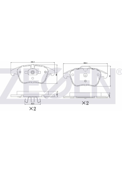 Fren Balata On Ikazlı Land Rover Range Rover Evoque (Lv) 2.0 Si4 2011-