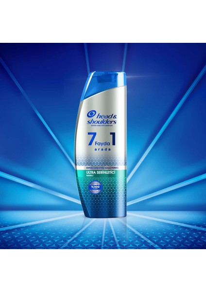 Head & Shoulders 7 Fayda 1 Arada Şampuan Ultra Serinletici Güçlü Formül 300 ml x 3 Adet