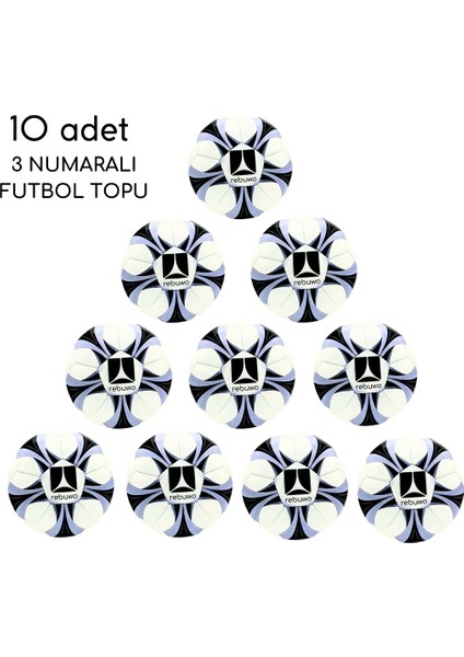 El Dikişli Futbol Topu 3 Numara Futbol Topu Sert Zemin Futbol Topu 10 Adet