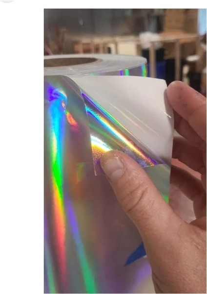 Hologram Gökkuşağı Araç Motosiklet Jant Kaplama Folyosu ( 30CMX152CM )