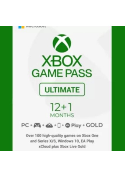 Xbox Game Pass Ultimate 13 Aylık Key