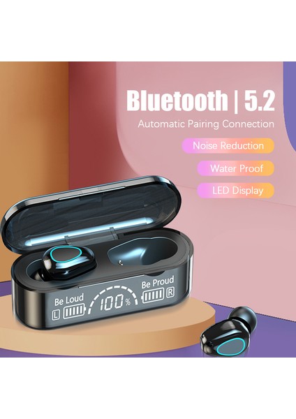 Bluetooth 9d Hifi Stereo Müzik Kulaklık Tws Kablosuz Su Geçırmez Spor Kulaklıklar Gürültü Azaltma Kulaklık IPhone Içın (Yurt Dışından) fiyatları