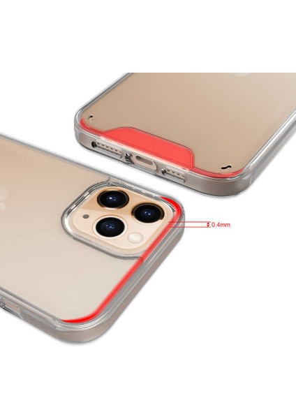 iPhone 12 Pro Max Ultra Koruma Sağlayan Sert ve Şeffaf Gard Premium Silikon Kılıf