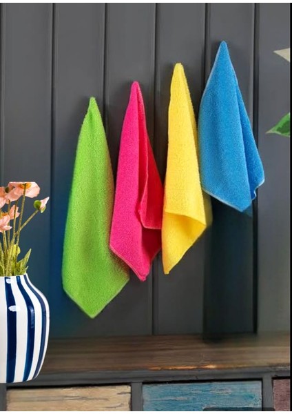 8 Adet Mikrofiber Bez Genel Temizlik Bezi Çok Amaçlı Toz Bezi