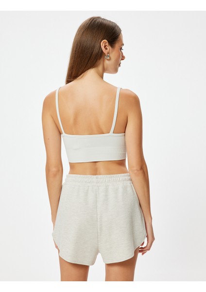 Fitilli Bralet Derin U Yaka Balensiz Dolgusuz