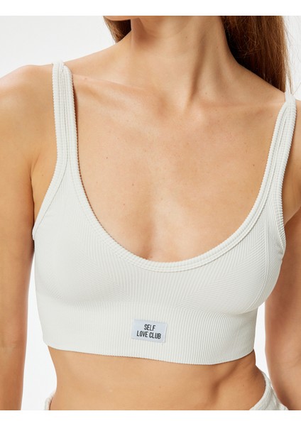 Fitilli Bralet Derin U Yaka Balensiz Dolgusuz
