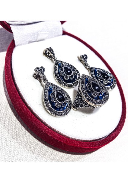 Oltutaşlı Gümüş 3'lü Set modelleri