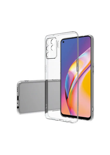 Techno Guru Oppo Reno 5 Lite Kamera Korumalı Şeffaf Sheer Premium Silikon Kılıf