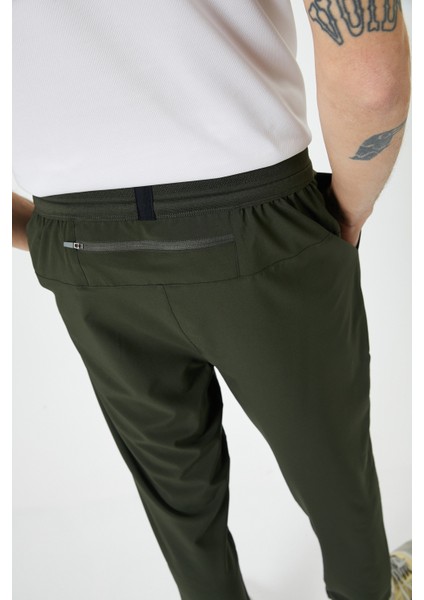 Spor Eşofman Altı Slim Fit Beli Lastikli Telefon Cebi Detaylı