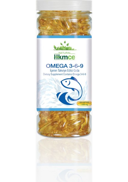 Omega 3 6 9 1340MG 100 Softjel - Natural Hekimce