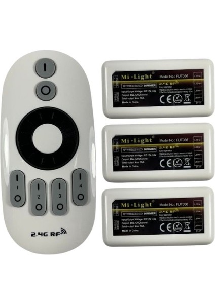 3 Kanal Touch Dokunmatik Led Dimmer 12-24V Rf