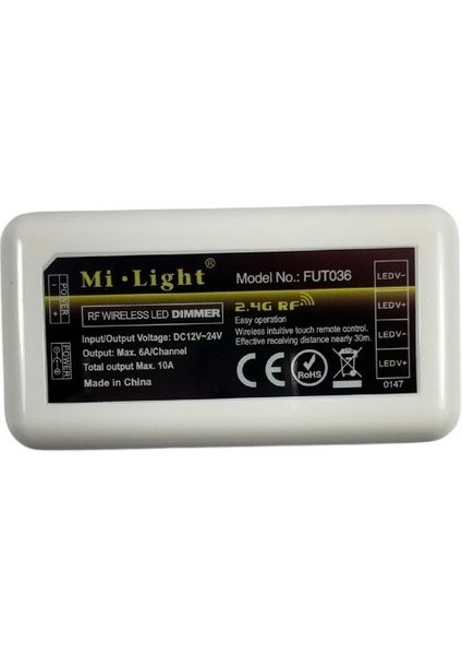 3 Kanal Touch Dokunmatik Led Dimmer 12-24V Rf