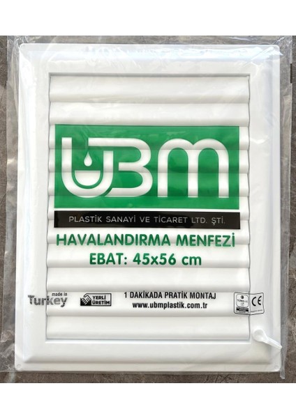 45X56 Banyo Wc Havalandırma Menfezi Yapışkanlı (Cam Menfez)