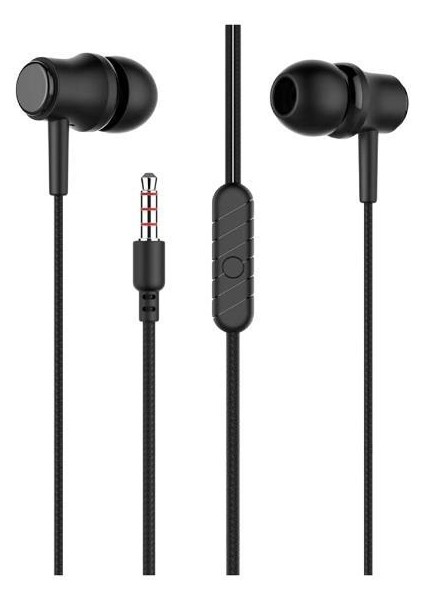 SX06 Kulakiçi Kablolu Siyah Stereo Kulaklık