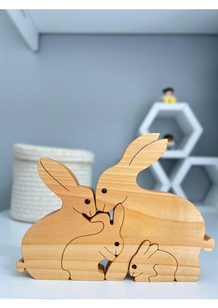 Tavşan Ailesi Desen Dekor Oyuncak fiyatları