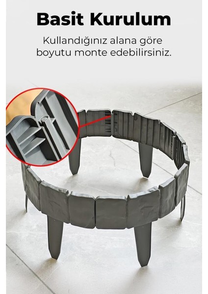 Taş Görünümlü Bahçe Çiti