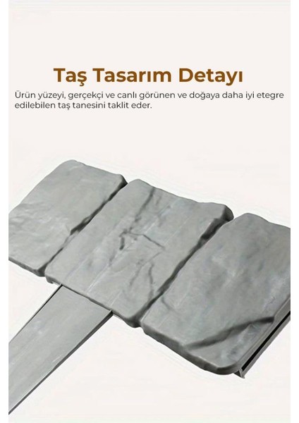 Taş Görünümlü Bahçe Çiti